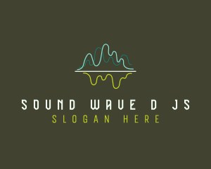 Studio Record Soundwave logo design