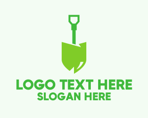 Eco Friendly Shovel  Logo