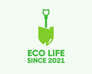 Eco Friendly Shovel  logo design