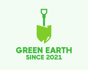 Eco Friendly Shovel  logo design