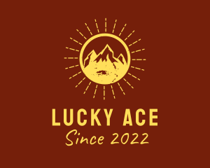 Rustic Sun Mountain  logo design