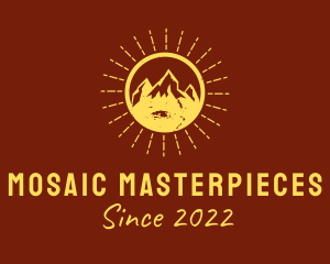 Rustic Sun Mountain  logo design