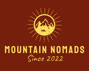 Rustic Sun Mountain  logo design