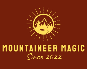 Rustic Sun Mountain  logo design