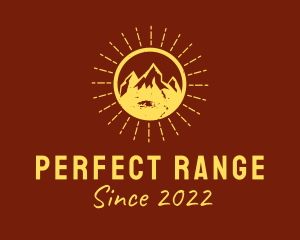 Rustic Sun Mountain  logo design