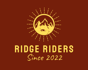 Rustic Sun Mountain  logo design