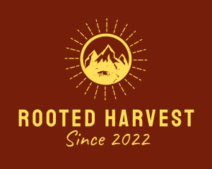 Rustic Sun Mountain  logo design