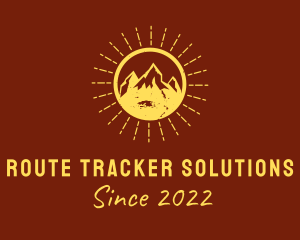 Rustic Sun Mountain  logo design