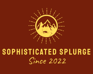 Rustic Sun Mountain  logo design