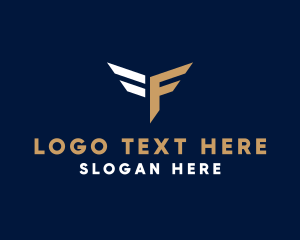 Wing Business Letter F logo