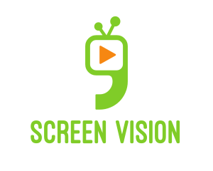 Green Television Quote logo design