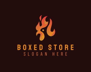 Flame Chicken Grill logo design