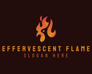 Flame Chicken Grill logo design