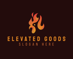 Flame Chicken Grill logo design