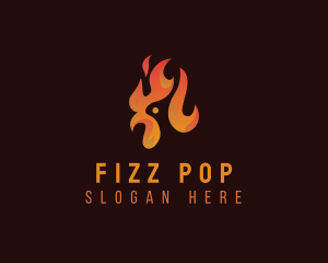 Flame Chicken Grill logo design