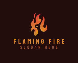 Flame Chicken Grill logo design