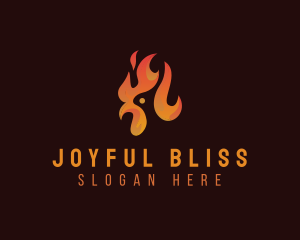 Flame Chicken Grill logo design