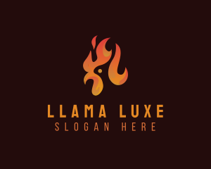 Flame Chicken Grill logo design