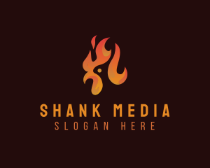 Flame Chicken Grill logo design