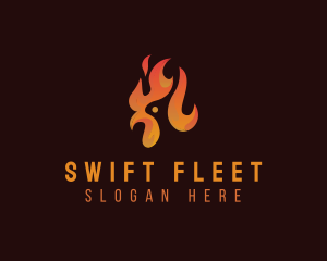 Flame Chicken Grill logo design