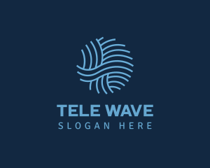 Circle Water Wave logo design