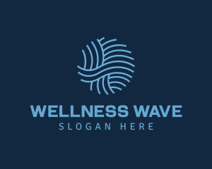 Circle Water Wave logo design