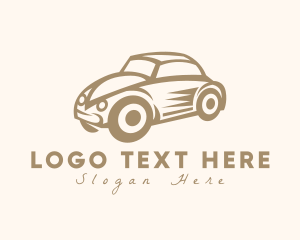 Old Small Beetle Car logo