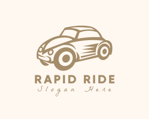 Old Small Beetle Car logo