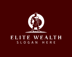 Elite Warrior Gladiator logo design
