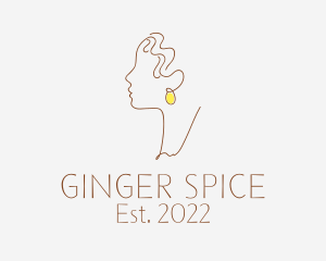 Ginger Wave Hair Fashion logo design