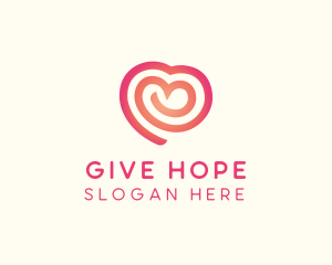 Heart Spiral Foundation logo design