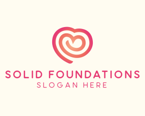 Heart Spiral Foundation logo design