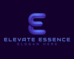 Business Tech Letter E logo design