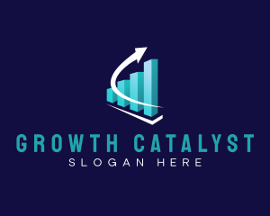 Chart Arrow Graph logo design