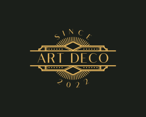 Stylish Luxury Art Deco logo design