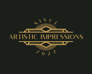 Stylish Luxury Art Deco logo design