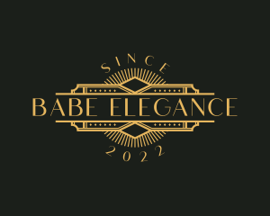 Stylish Luxury Art Deco logo design