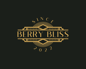 Stylish Luxury Art Deco logo design