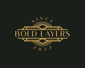 Stylish Luxury Art Deco logo design