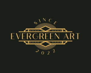 Stylish Luxury Art Deco logo design