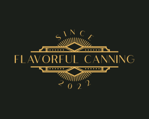 Stylish Luxury Art Deco logo design