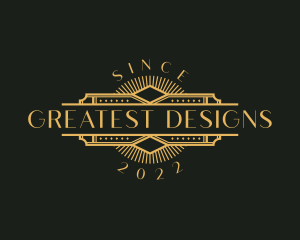 Stylish Luxury Art Deco logo design