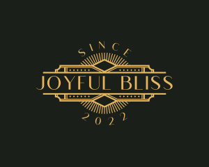 Stylish Luxury Art Deco logo design