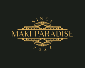 Stylish Luxury Art Deco logo design