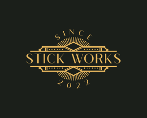 Stylish Luxury Art Deco logo design