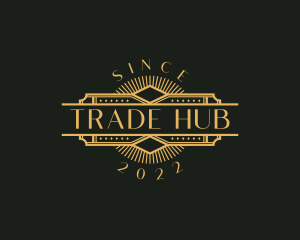 Stylish Luxury Art Deco logo design