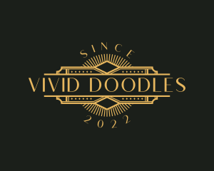 Stylish Luxury Art Deco logo design