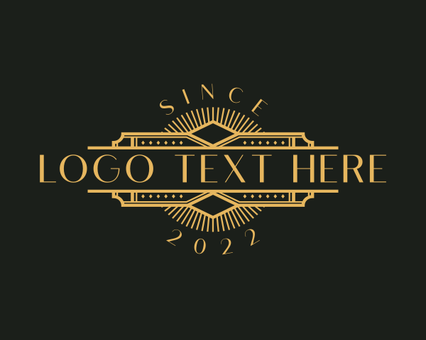 Stylish Luxury Art Deco logo