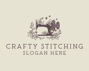 Floral Sewing Machine logo