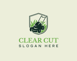 Lawn Mower Gardening logo design